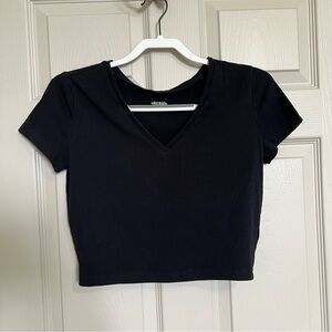 Wild Fable Cropped Short Sleeve Tee L